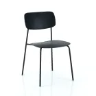 4 Sedie da Pranzo in Acciaio e Polipropilene - Aquila Viadurini