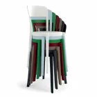 4 Sedie Impilabili da Esterno in Polipropilene di Design Made in Italy - Alexus Viadurini