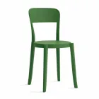 4 Sedie Impilabili da Esterno in Polipropilene di Design Made in Italy - Alexus Viadurini