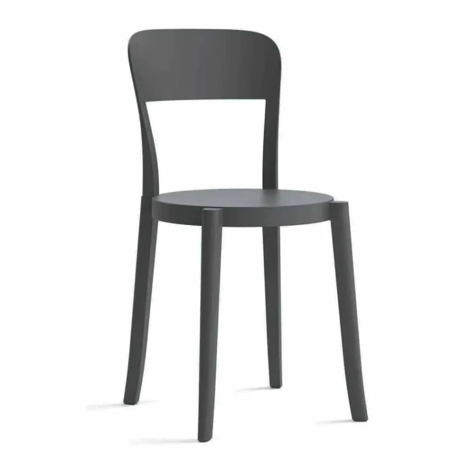 4 Sedie Impilabili da Esterno in Polipropilene di Design Made in Italy - Alexus Viadurini