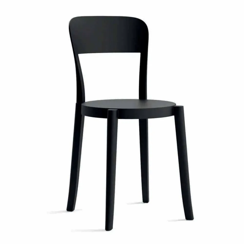 4 Sedie Impilabili da Esterno in Polipropilene di Design Made in Italy - Alexus Viadurini