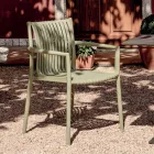4 Sedie Impilabili da Giardino in Polipropilene Resistente ai Raggi UV - Ondara Viadurini