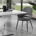 4 Sedie In Pelle Sintetica in Diverse Finiture - Amaranto Viadurini