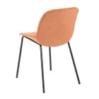 4 Sedie in Tessuto, Struttura in Polipropilene e Gambe in Metallo - Patchulli Viadurini