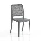 4 Sedie Indoor e Outdoor Impilabili in Polipropilene - Pavone Viadurini