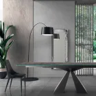 4 Sedie Moderne in Acciaio con Seduta in Velluto Imbottita Made in Italy – Nirvana Viadurini