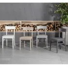 4 Sedie Realizzate con Seduta in Similpelle, Struttura e Gambe in Legno Laccato - Taikiri Viadurini