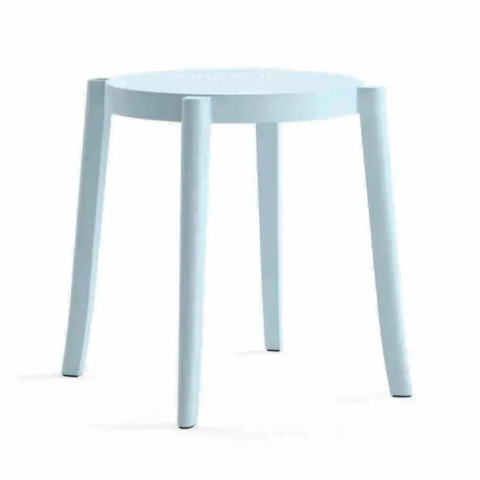 4 Sgabelli da Esterno Impilabili Design in Polipropilene Made in Italy - Anona Viadurini