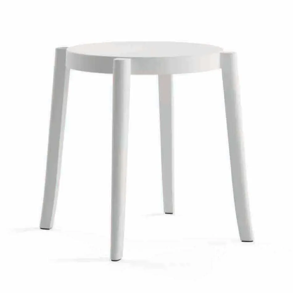 4 Sgabelli da Esterno Impilabili Design in Polipropilene Made in Italy - Anona Viadurini