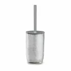 Accessori Bagno in Resina Rivestita in Foglia Argento - Argentino Viadurini