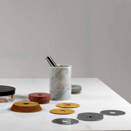 Accessori per Aperitivo Strumenti Cocktail in Marmo, Legno e Acciaio - Normanno Viadurini