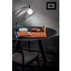 Accessori per Scrivania in Cuoio Rigenerato 5 Pezzi Made in Italy - Aristotele Viadurini