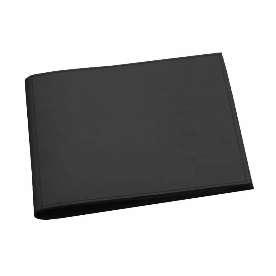 Accessori per Scrivania in Cuoio Rigenerato 5 Pezzi Made in Italy - Aristotele Viadurini
