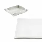 Accessori per Scrivania in Cuoio Rigenerato 5 Pezzi Made in Italy - Aristotele Viadurini