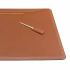 Accessori per Scrivania in Cuoio Rigenerato da 4 Pezzi Made in Italy - Ebe Viadurini
