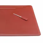 Accessori per Scrivania in Cuoio Rigenerato da 4 Pezzi Made in Italy - Ebe Viadurini