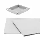 Accessori Scrivania in Cuoio Rigenerato da 5 Pezzi Made in Italy  - Ascanio Viadurini