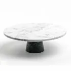 Alzata per Dolci Moderna in Marmo di Carrara e Marquinia Made in Italy - Spino Viadurini