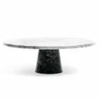 Alzata per Dolci Moderna in Marmo di Carrara e Marquinia Made in Italy - Spino Viadurini