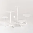 Alzatina per Dolci di Design in Acciaio Verniciato Made in Italy - Pennellope Viadurini