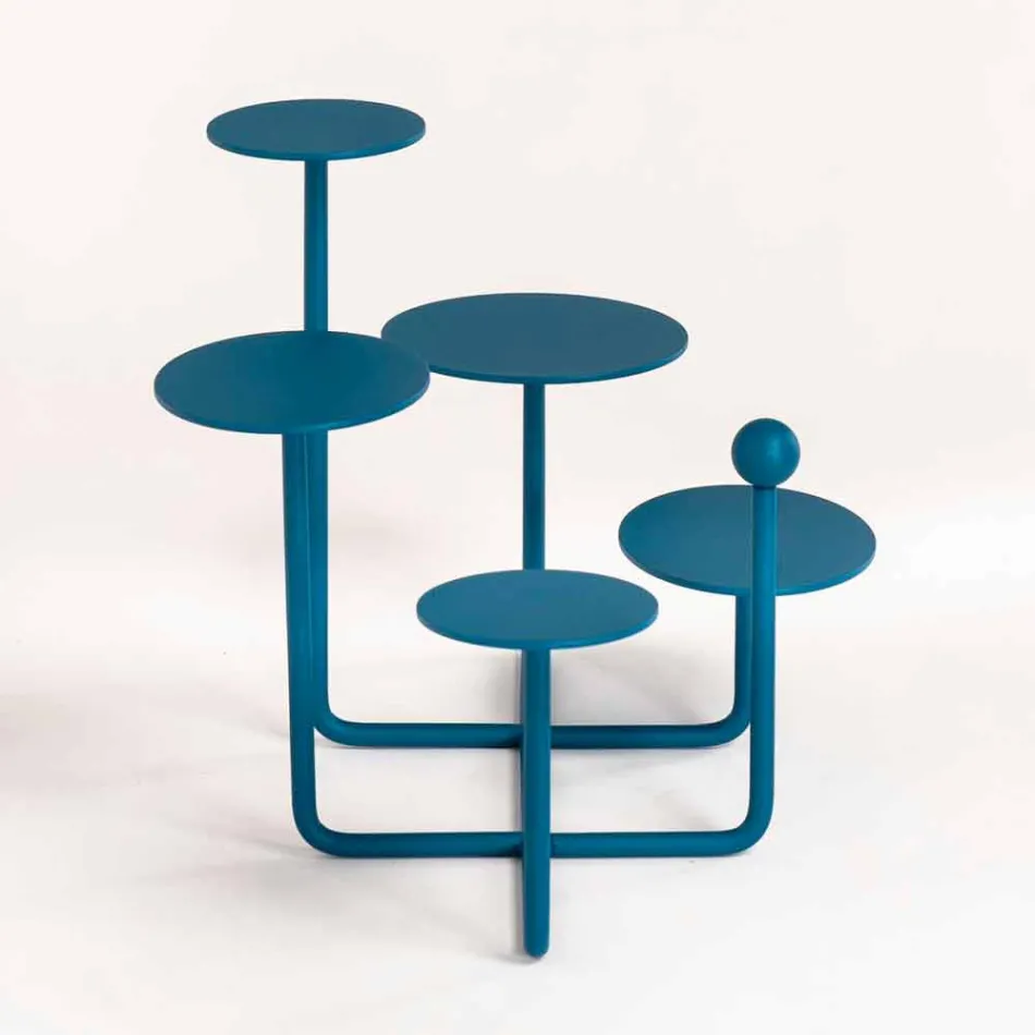 Alzatina per Dolci di Design in Acciaio Verniciato Made in Italy - Pennellope Viadurini