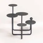 Alzatina per Dolci di Design in Acciaio Verniciato Made in Italy - Pennellope Viadurini