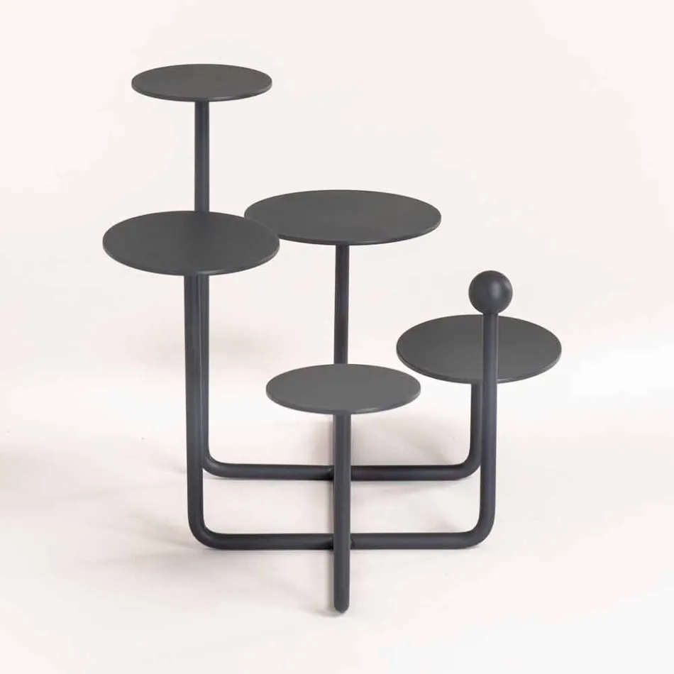 Alzatina per Dolci di Design in Acciaio Verniciato Made in Italy - Pennellope Viadurini