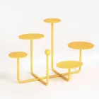 Alzatina per Dolci di Design in Acciaio Verniciato Made in Italy - Pennellope Viadurini