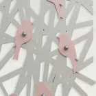 Appendiabiti da Muro in Legno Colorato dal Design Moderno - Alberuccell Viadurini