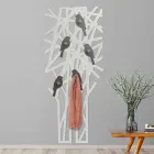 Appendiabiti da Muro in Legno Colorato dal Design Moderno - Alberuccell Viadurini