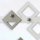 Appendiabiti da Parete in Legno Bianco e Beige Design Moderno Geometrico - Klimt Viadurini