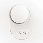 Appendiabiti da Parete Moderno in Acciaio con Specchio Made in Italy - Pilippo Viadurini