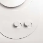 Appendiabiti da Parete Moderno in Acciaio con Specchio Made in Italy - Pilippo Viadurini