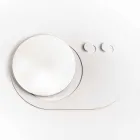 Appendiabiti da Parete Moderno in Acciaio con Specchio Made in Italy - Pilippo Viadurini