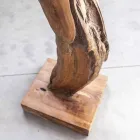 Appendiabiti da Terra con Struttura e Pioli in Teak Massello - Abete Viadurini