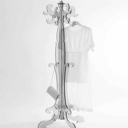 Appendiabiti da terra, design classico, in plexiglass Giave Viadurini