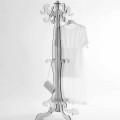 Appendiabiti da terra, design classico, in plexiglass Giave