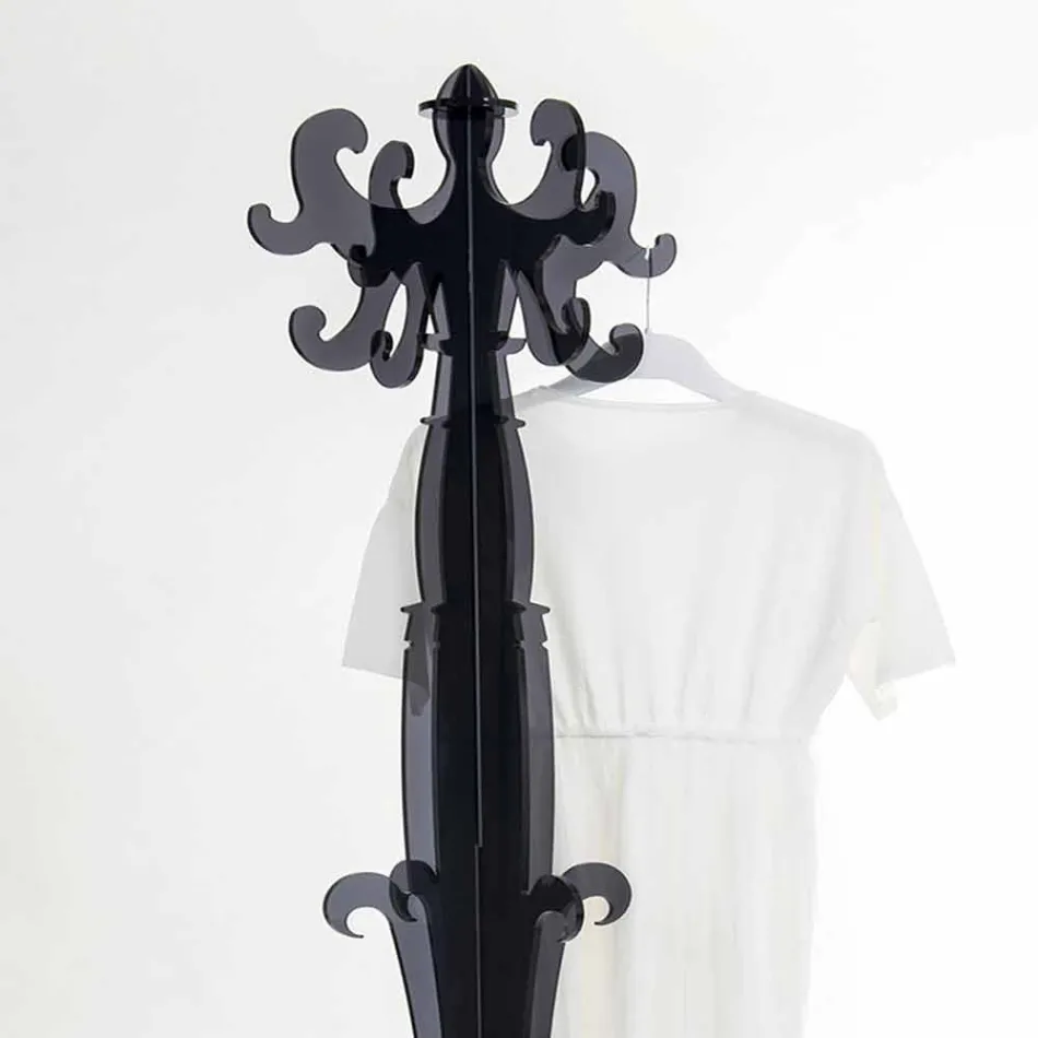 Appendiabiti da terra, design classico, in plexiglass Giave Viadurini
