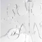 Appendiabiti da terra, design classico, in plexiglass Giave Viadurini
