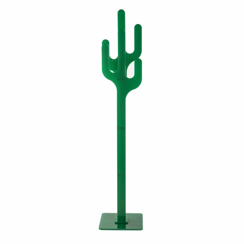 Appendiabiti da terra design moderno verde Cactus, made in Italy Viadurini