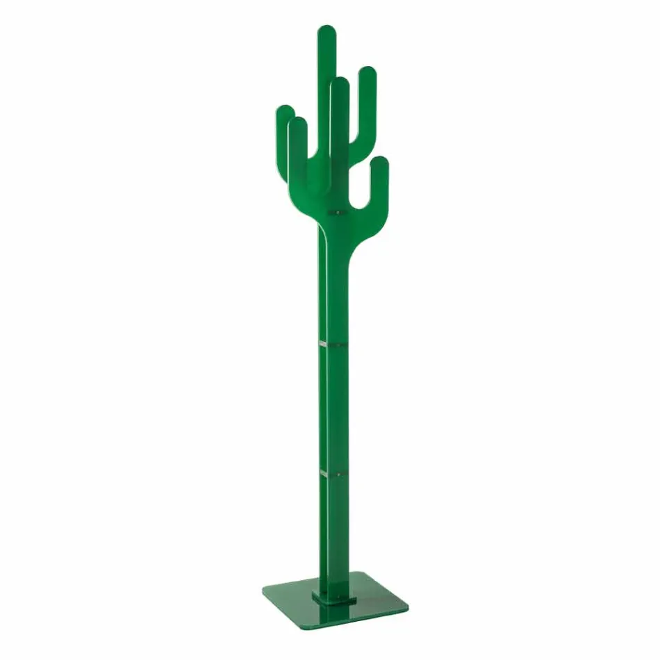 Appendiabiti da terra design moderno verde Cactus, made in Italy Viadurini