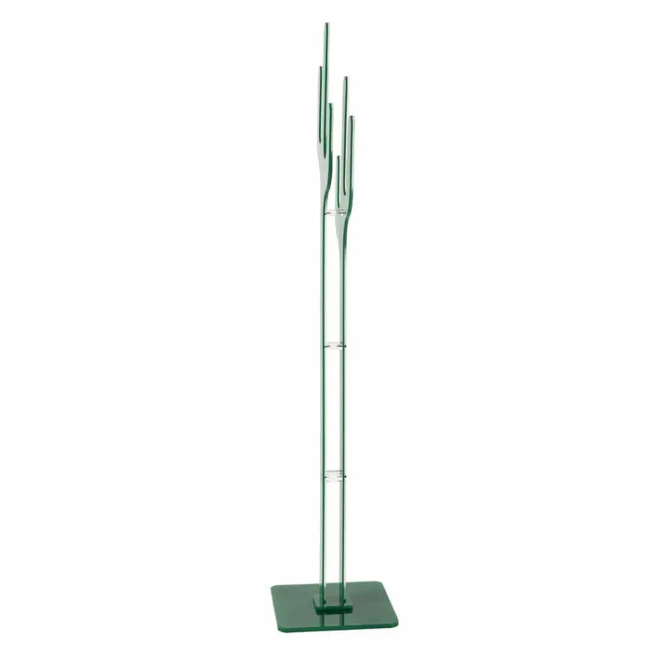 Appendiabiti da terra design moderno verde Cactus, made in Italy Viadurini