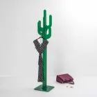 Appendiabiti da terra design moderno verde Cactus, made in Italy Viadurini