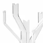 Appendiabiti da terra trasparente a 5 ganci Andrea, design moderno Viadurini