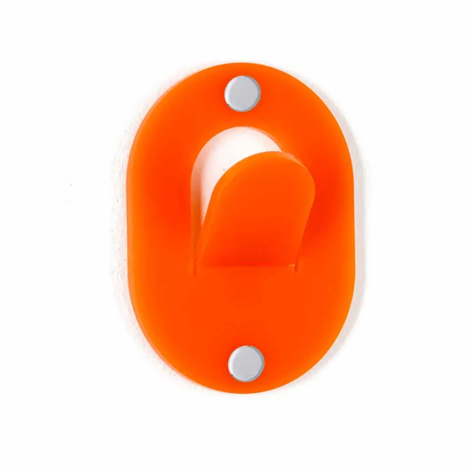 Appendino da Parete in Plexiglass Colorato 5 Pezzi Design a Clip - Freddie Viadurini