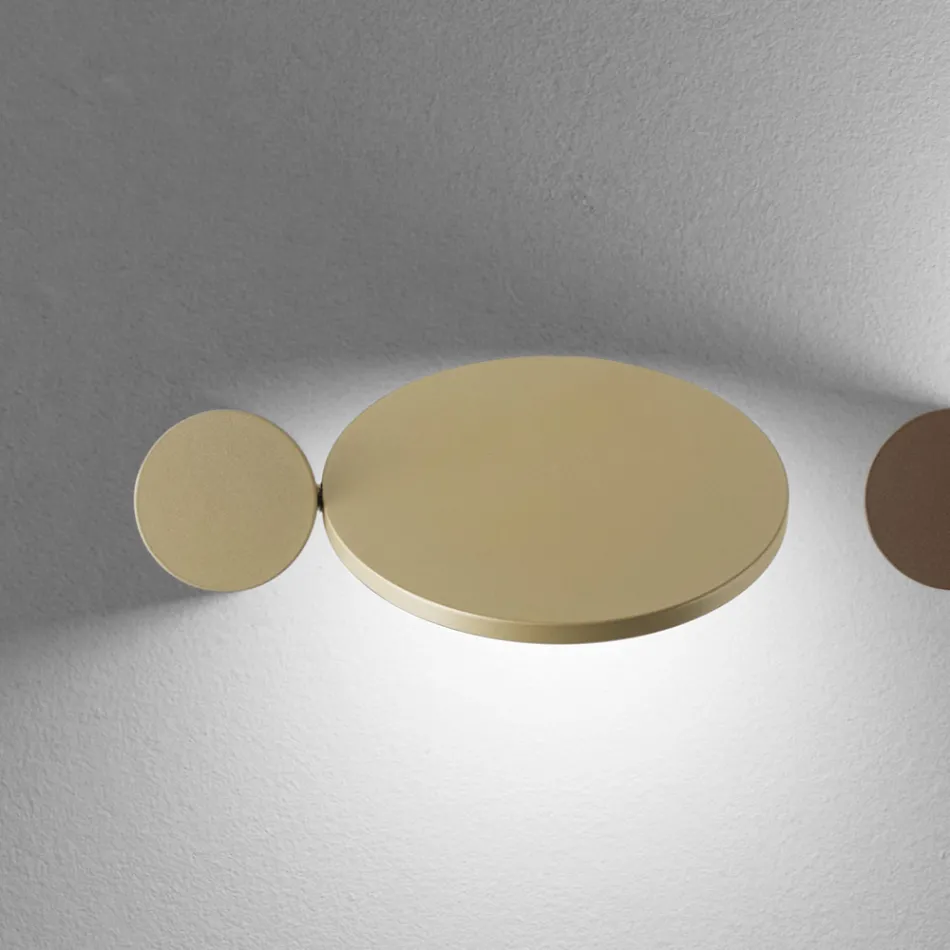 Appique da Parete in Metallo Roteante a 345° Made in Italy - Lumi Viadurini