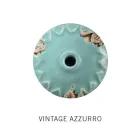 Applique a 2 Faretti Industriale Artigianale in Ferro e Ceramica - Loft Viadurini