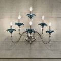 Applique a 6 Luci Classica in Vetro, Cristallo e Metallo Lusso - Flanders