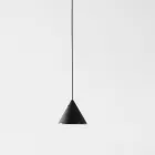 Applique a Filo in Alluminio Nero e Cono Piccolo Design Minimale - Mercado Viadurini