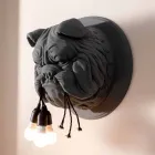 Applique a Muro a 3 Luci in Ceramica Grigia o Bianca Design Moderno - Dogbull Viadurini